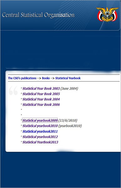 Yemen - Statistical Yearbook 2006